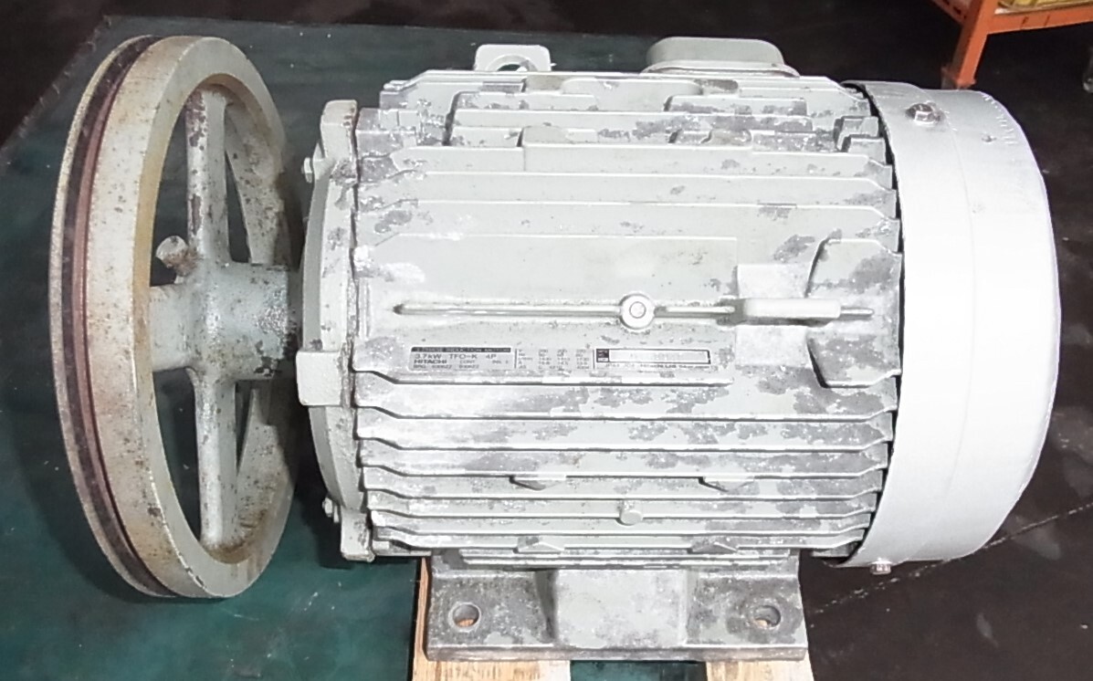 日立コンプレッサー用モーター 三相200V 3.7 KW インダクション 日立コンプレッサー用モーター 三相200V 3.7 KW インダクション