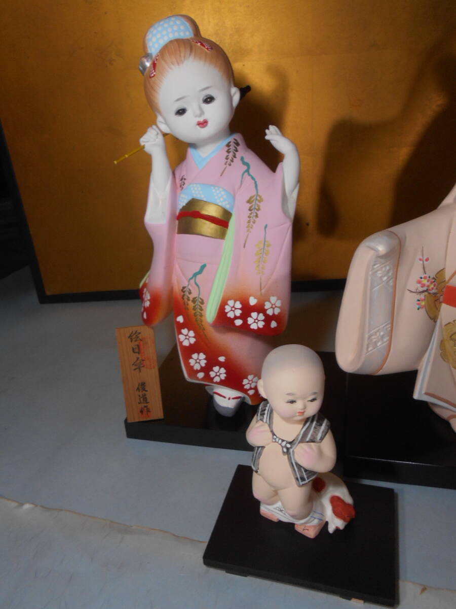 【即日発送】 大雅堂4280 博多人形 各種9体 作家物 大高さ40㎝ 伝統工芸 人形 その他