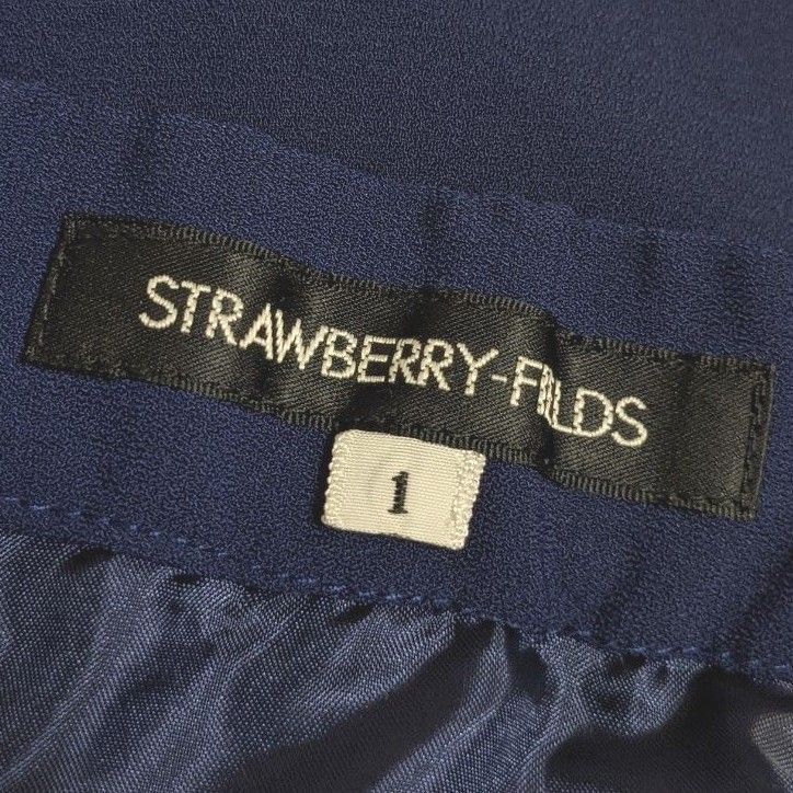 STRAWBERRY FIELDS ストロベリーフィールズ スカート 花柄 フラワー 紺 ネイビー レディーススカート