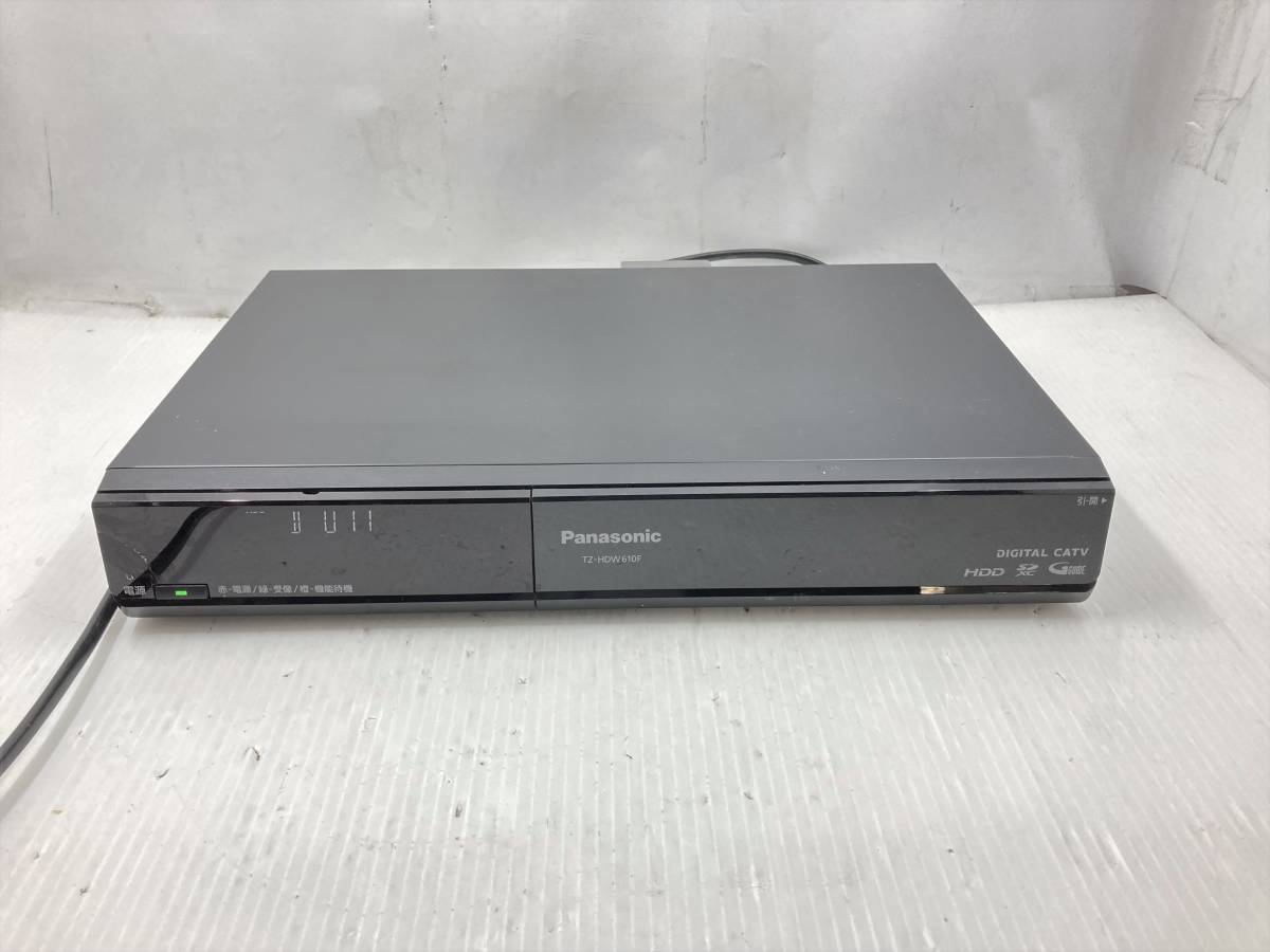 ●複数入荷　Panasonic　CATVチューナー デジタルSTB　TZ-HDW610F　B-CAS/C-CASカード 2枚付き　中古動作品_画像1