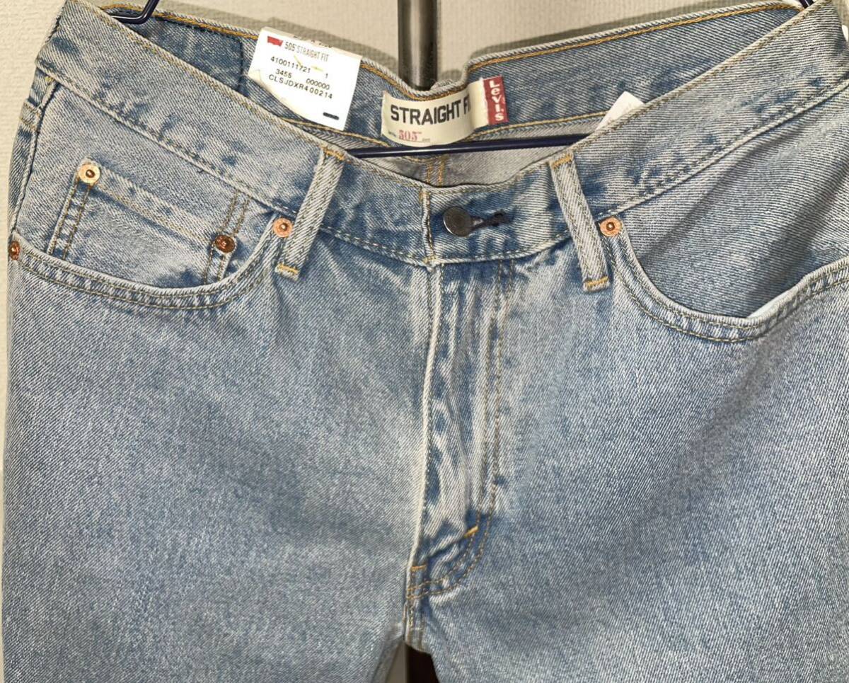 未使用 リーバイス LEVIS 505 STRAIGHT FIT 32×30 ジーンズ ジーパン デニムパンツ メンズ ダメージ ボトムス ファッションの画像2