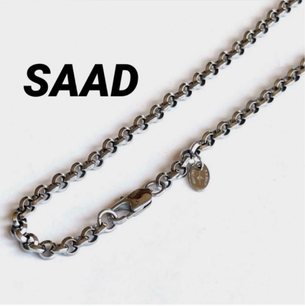 SAADサード/ネックレス チェーン/ステンレス 幅約5 mm位|Yahoo SAADサード/ネックレス チェーン/ステンレス 幅約5 mm位|Yahoo
