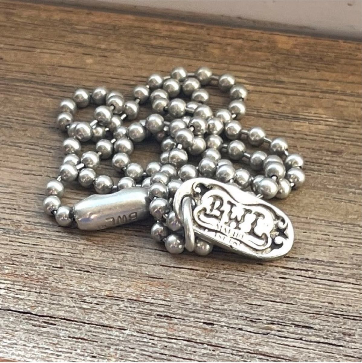 ビルウォールレザー/ BWLロゴタグSTERLING ボールチェーン ビルウォールレザー/ BWLロゴタグSTERLING ボールチェーン