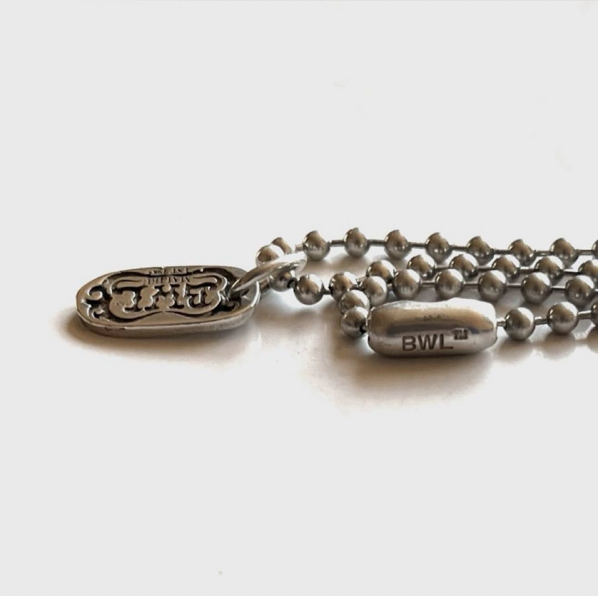 ビルウォールレザー/ BWLロゴタグSTERLING ボールチェーン ビルウォールレザー/ BWLロゴタグSTERLING ボールチェーン