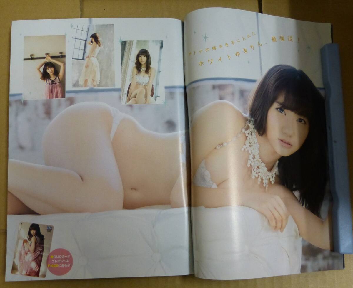 本 ヤングマガジン　2013年6月17日　No.27　（グラビア）柏木由紀・新川優愛　_画像4