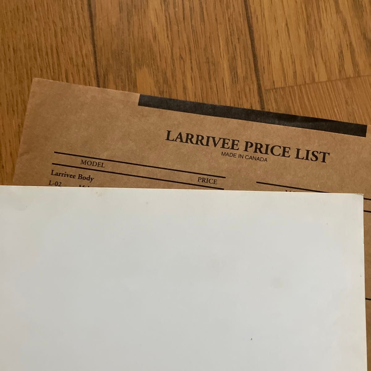 Larrivee アコースティックギター カタログ