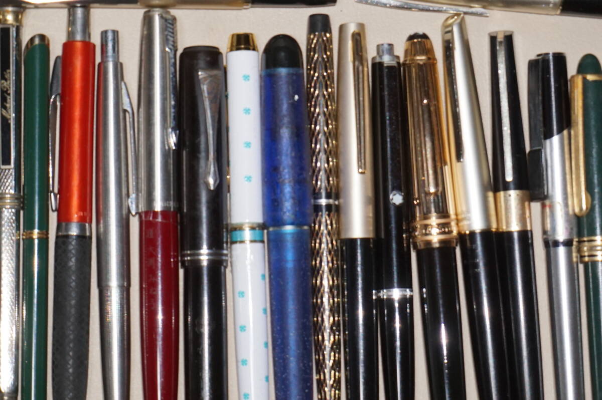 ”K14.K18.MONTBLANC.プラチナ.PILOT.PARKER.CROSS.SHEAFFER.万年筆・ボールペン”40本以上_画像2