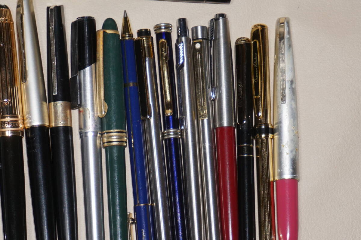 ”K14.K18.MONTBLANC.プラチナ.PILOT.PARKER.CROSS.SHEAFFER.万年筆・ボールペン”40本以上_画像3