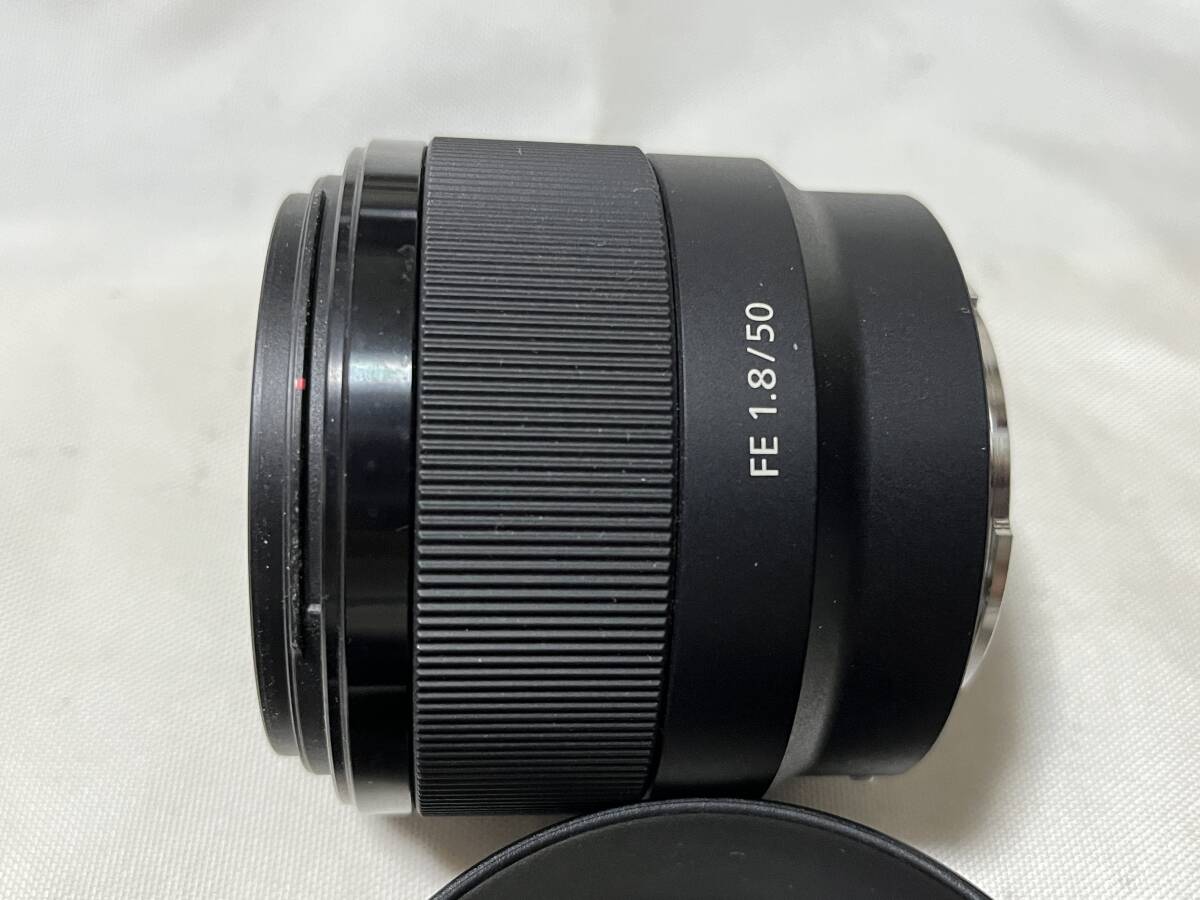 ★極上美品★ソニー SONY FE 50mm F1.8 ★フード付き★ #7375の画像3