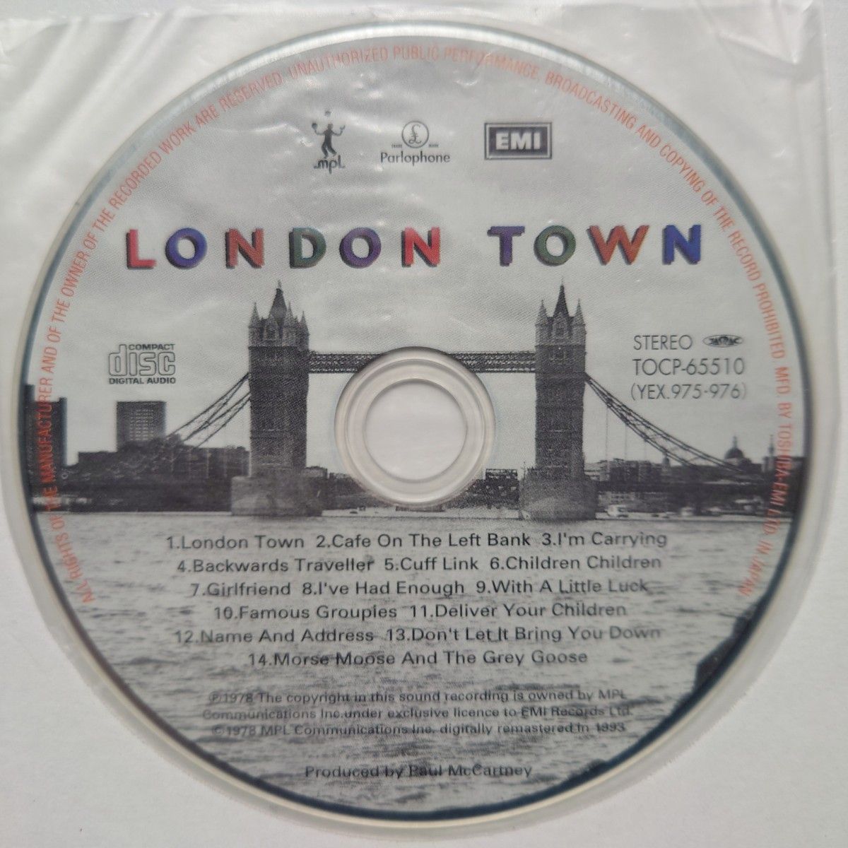 ロンドン・タウン「紙ジャケット・CD」 ポールマッカートニー