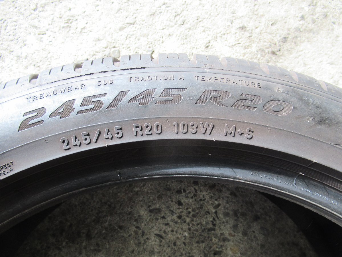 [245/45R20　103W]1本・PIRELI　SCOPION ZERO　ALL　SEASON　　J　LR【2022年製・9分山】管理番号7105_画像4