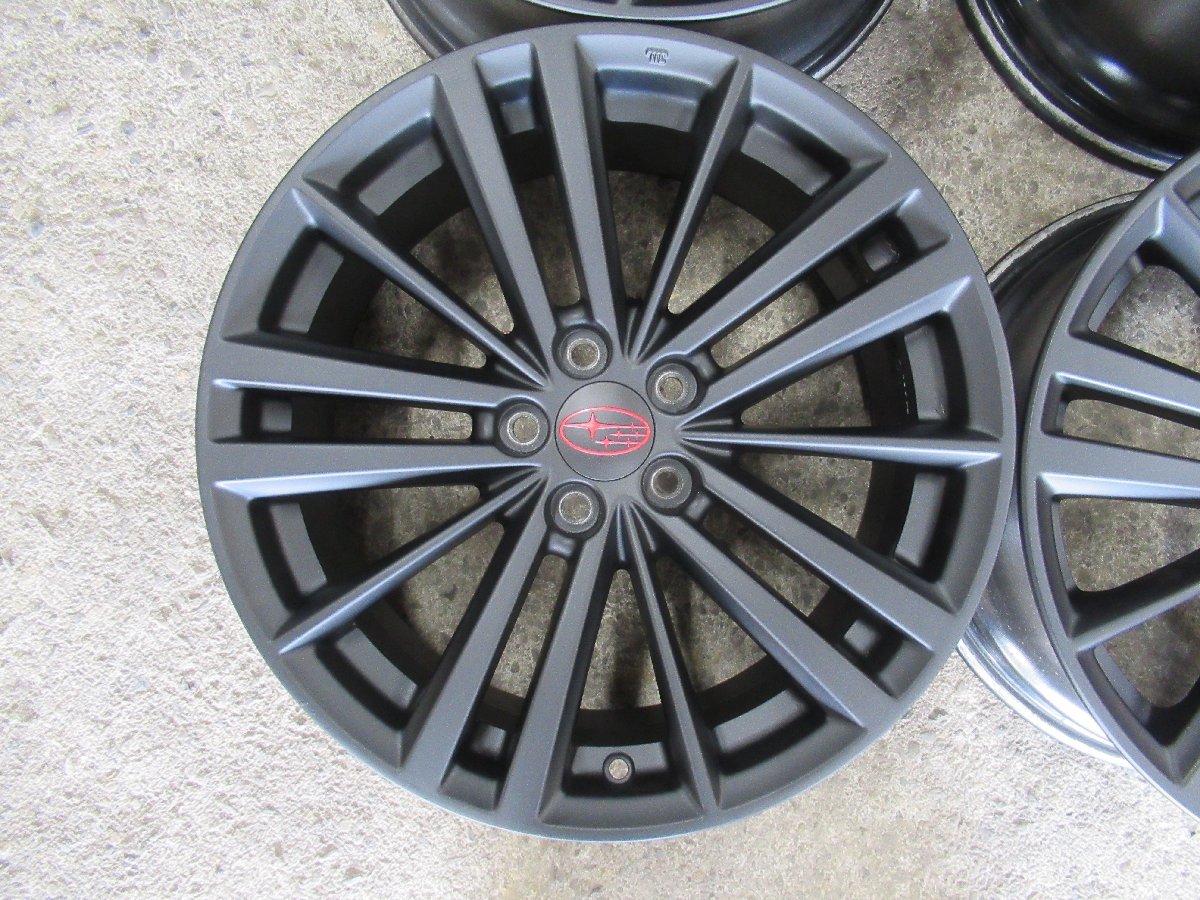 【インプレッサスポーツ　GP】SUBARU純正17X7.0J　+48　5/100【マッドブラック】BRZ　インプレッサG4　XV　フォレスターSJ5　エクシーガ_画像2