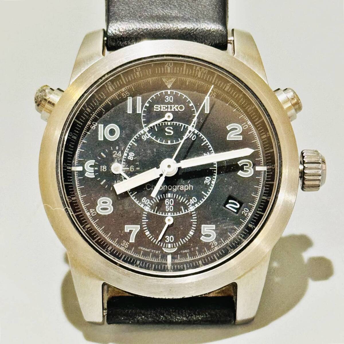 セイコー SEIKO 7T27-7A40 クロノグラフ Chronograph ホワイト セイコー SEIKO 7T27-7A40 クロノグラフ Chronograph ホワイト