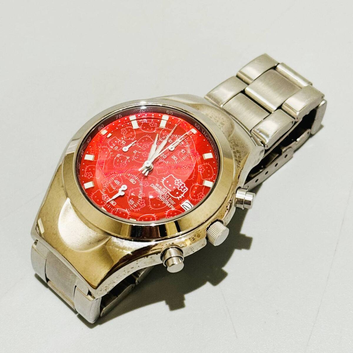 甲HK9850 クリーニング済 2点セット まとめ売り 記念モデル サンリオ シチズン キティちゃん ハローキティ レディース 腕時計の画像3