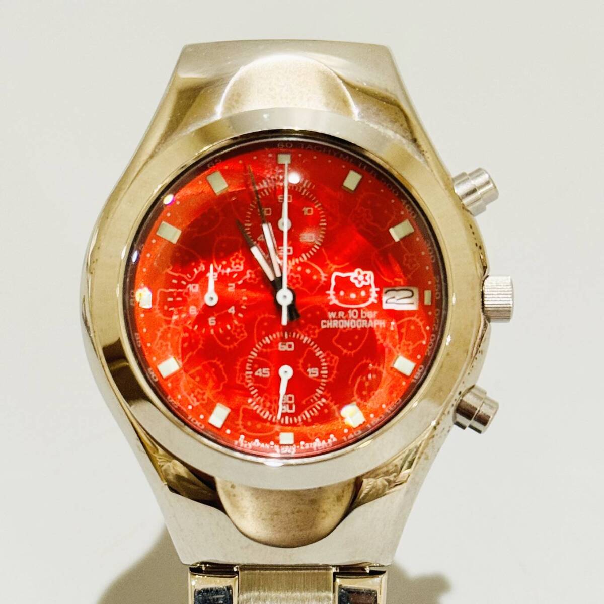甲HK9850 クリーニング済 2点セット まとめ売り 記念モデル サンリオ シチズン キティちゃん ハローキティ レディース 腕時計の画像2