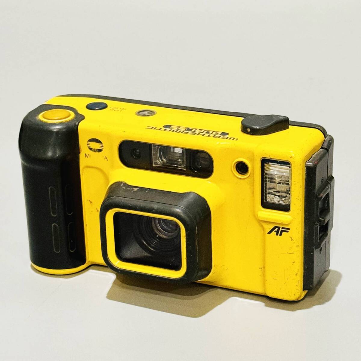 甲YZ4372　簡易クリーニング済　動作確認済　防水　防塵　耐ショック　ミノルタ　MINOLTA　WEATERMATIC DUAL 35　コンパクトフィルムカメラ_画像1
