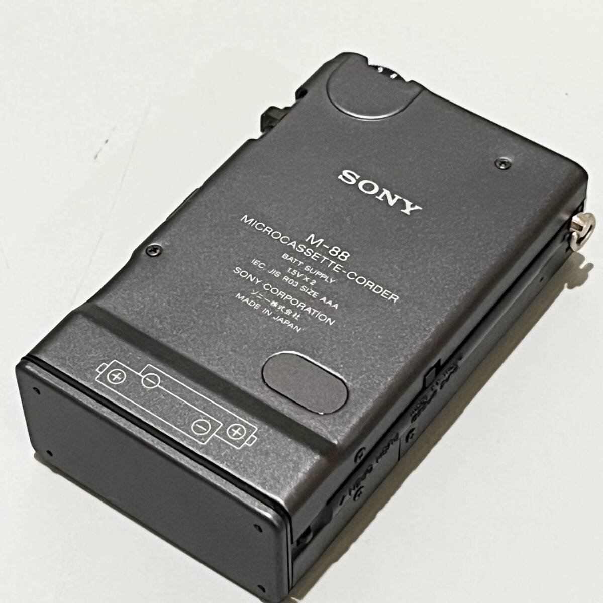 甲MJ17467　美品　クリーニング済　動作未確認　現状品　ソニー　SONY　マイクロカセットレコーダー　M-88　部品取り　ジャンク品_画像6