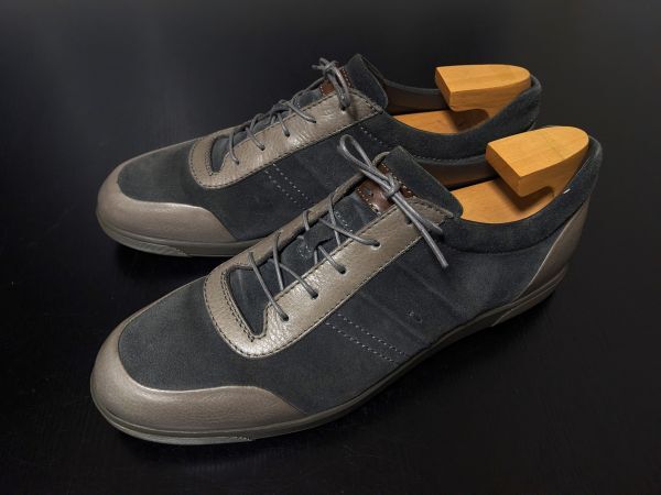 極美品 使用僅か サントーニ 8 Santoni コンビレザー スニーカー 8326_画像6