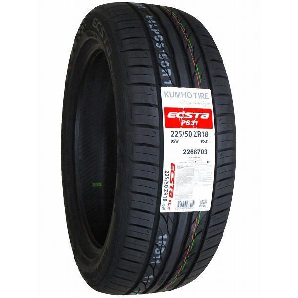 4本セット 225/50R18 2023年製造 新品サマータイヤ KUMHO ECSTA PS31 クムホ エクスタ 225/50/18_画像3