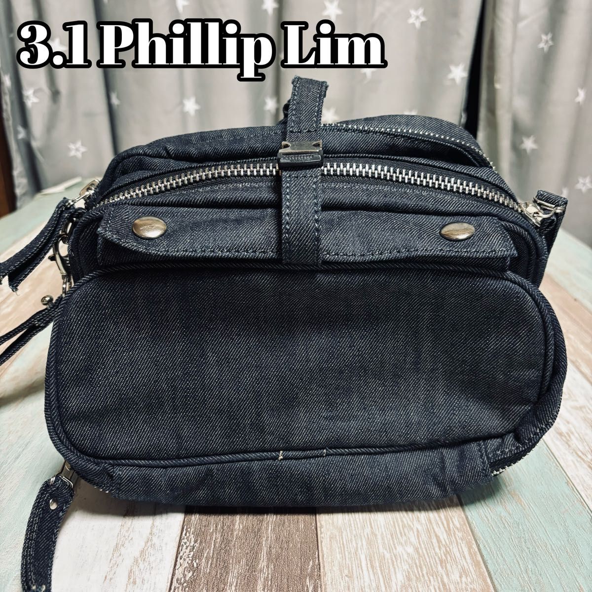 3 1 Phillip Lim(スリーワンフィリップリム)デニムポーチ 3 1 Phillip Lim(スリーワンフィリップリム)デニムポーチ