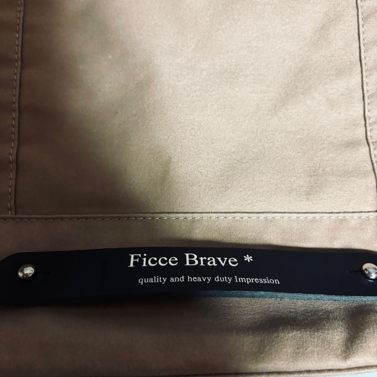 FICCE BRAVE（フィセブレイブ）キャンパストートバッグ