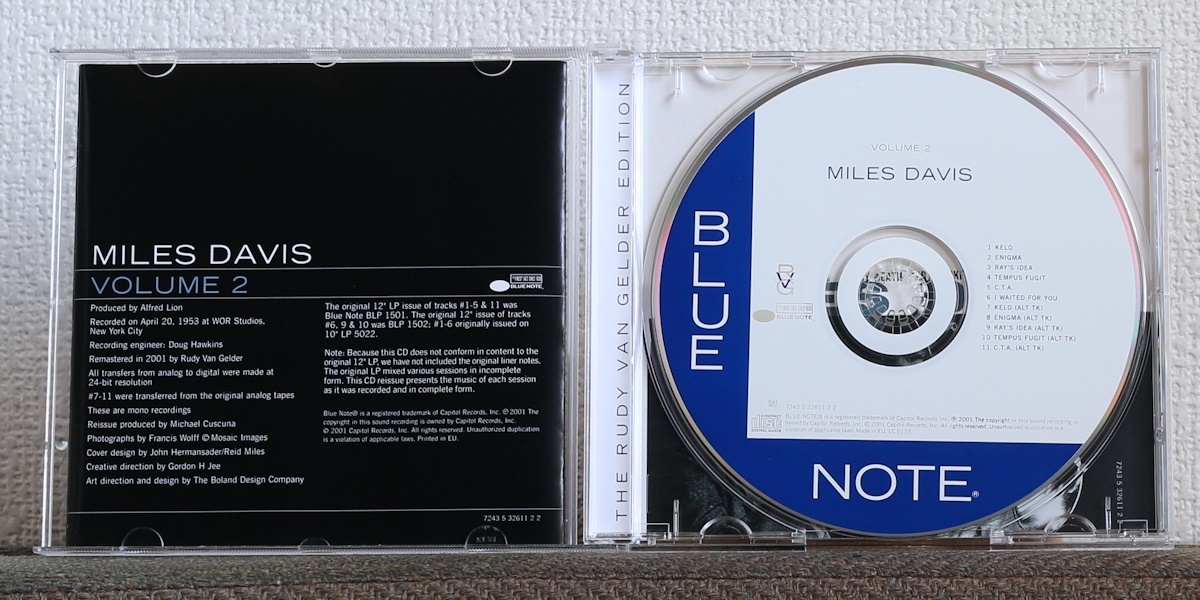 CD/高音質RVGリマスター/マイルス・デイヴィス/アート・ブレイキー/Miles Davis Volume 2/Art Blakey/J.J. Johnson/Jimmy Heath/Blue Note_画像3