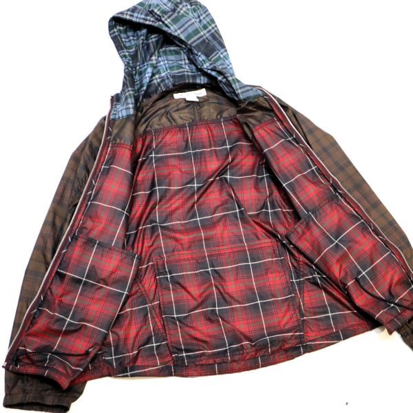 ARCHIVE 10AW COMME des GARCONS SHIRT マルチチェック ナイロンジップパーカー コムデギャルソンシャツ MULTI CHECK NYLON JACKET S JK-15_画像5