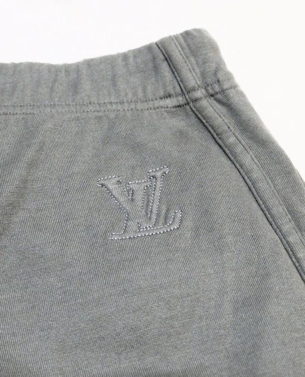 ★ 国内正規品 Louis Vuitton MENS LV エンボスロゴ サイドライン スウェットパンツ ルイヴィトン LOGO SWEAT PANTS グレー L J-10_画像8