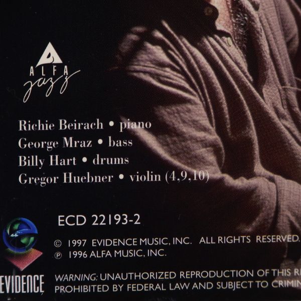 【US盤 ALFA JAZZ原盤】リッチー・バイラーク　RICHIE BEIRACH TRIO　THE SNOW LEOPARD　ピアノ・トリオ_画像3