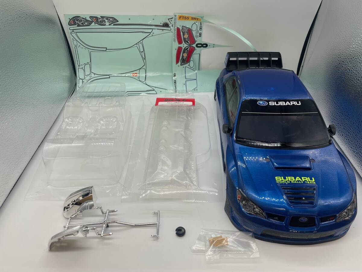 S4733A TAMIYA タミヤ 1/10 電動RCカー ボディ スバル インプレッサ WRC モンテカルロ パーツセット ラジコンカー 未使用パーツ有の画像1