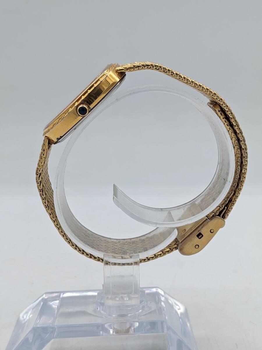 N33735 CYMA クォーツ 4Pダイヤ ゴールドカラー 腕時計 電池式 シーマ レディースウォッチ ファッション アクセサリーの画像3