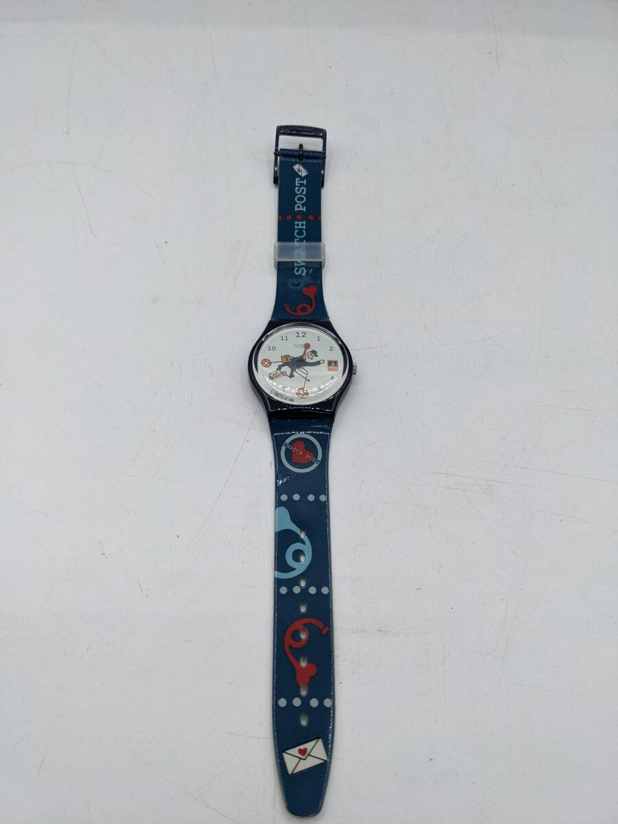 N34980 Swatch GI401 Got a Letter ポスト 郵便配達 腕時計 アンティーク 昭和 レトロ 希少 腕時計 ウォッチ ファッションの画像4