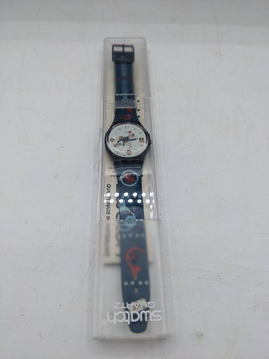 N34980 Swatch GI401 Got a Letter ポスト 郵便配達 腕時計 アンティーク 昭和 レトロ 希少 腕時計 ウォッチ ファッションの画像7