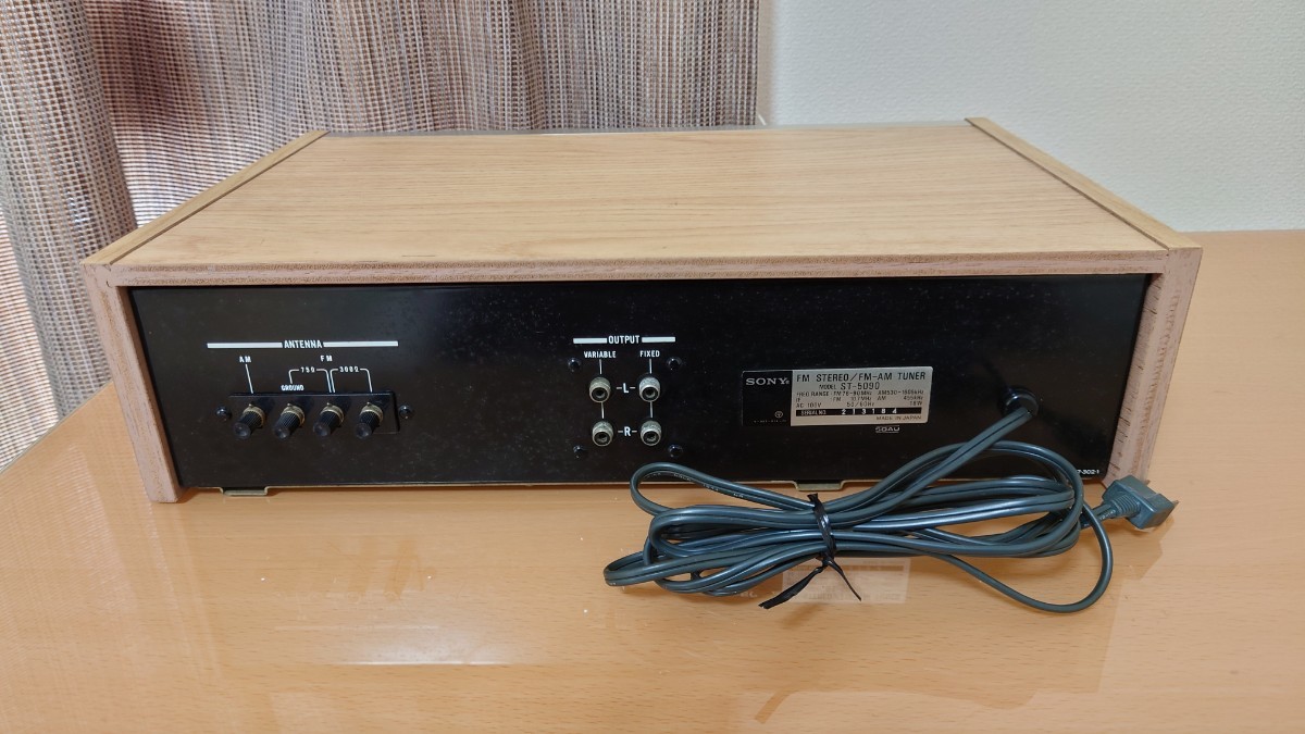SONY AM FM ステレオチューナー ST-5090 美品 レトロ 70s|Yahoo SONY AM FM ステレオチューナー ST-5090 美品 レトロ 70s|Yahoo