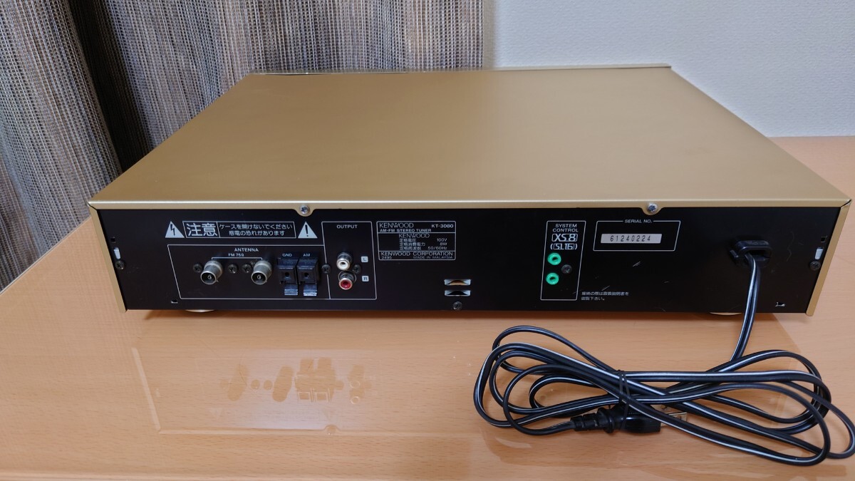 KENWOOD AM-FM STEREOチューナー KT-3080 動作品_画像8