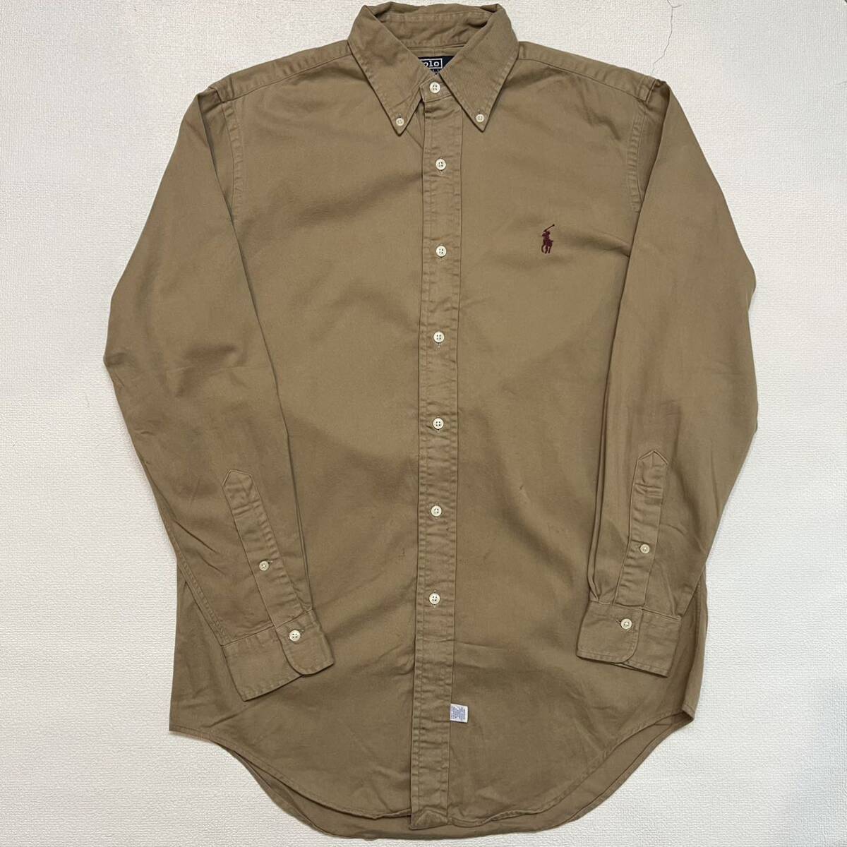 h410 90 年代 ラルフローレン ボタンダウン シャツ S vintage ビンテージ 90s ralph lauren BD shirt