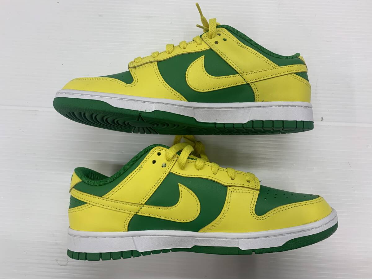 153-KB1910-100: Nike Dunk Low Reverse Brazil ナイキ ダンク ロー リバース ブラジル 箱なし 本体のみ_画像4