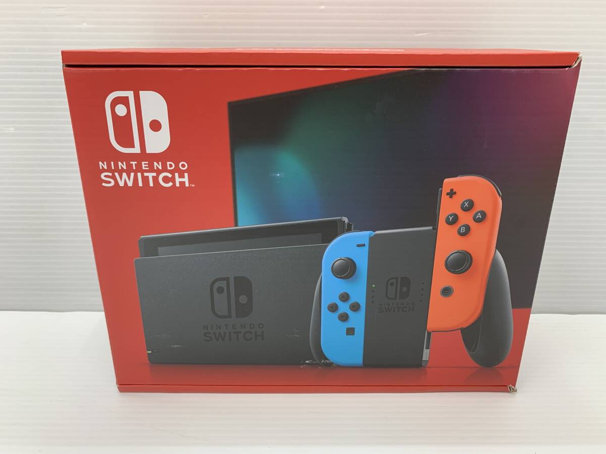 56-KG1559-100: Nintendo Switch 本体 Joy-Con(L) ネオンブルー/(R) ネオンレッド HAD-S-KABAH バッテリー長持ちモデル 未使用品