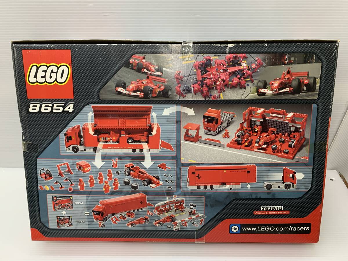 69-KT3957-140: LEGO レゴ RACERS 8654 フェラーリトラック 未開封品 _画像2