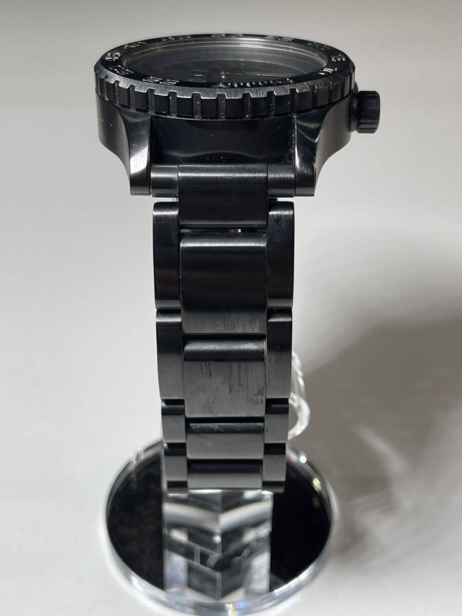 3-9★NIXON a035001 THE42-20 TIDE All Black オールブラック タイド クォーツ腕時計 メンズ レディース ユニセックス ニクソン 不動_画像4