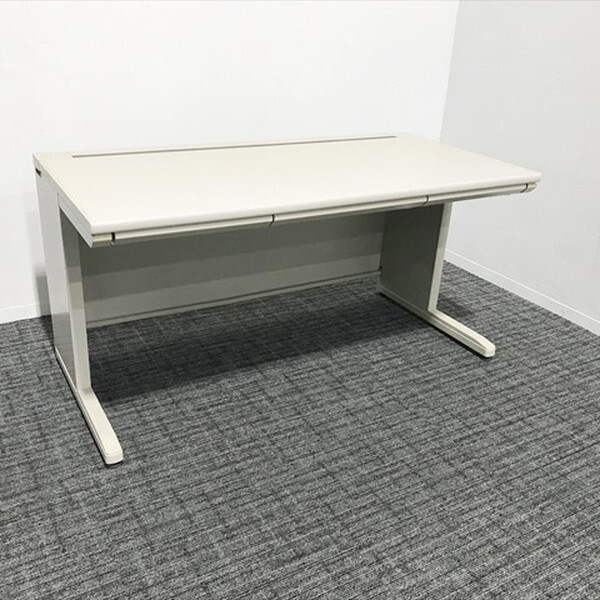 Hiradik Flat Desk Office Desk MX+ с ящиком Kokuyo Grey использовал DH-863867B