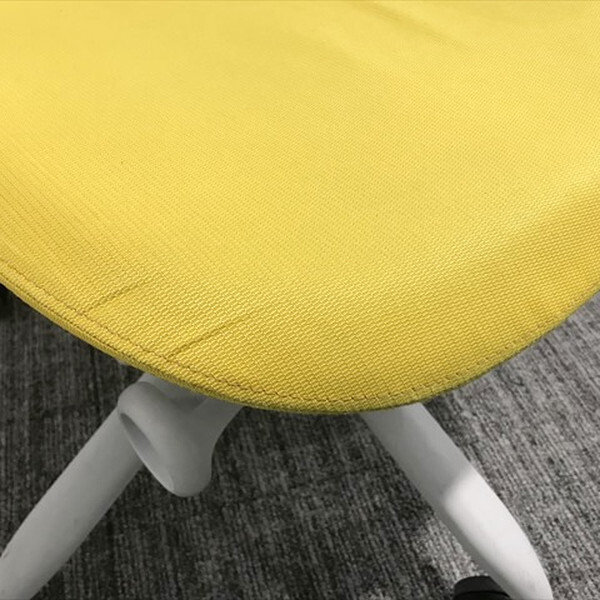 HermanMiller セイルチェア Sayl Chair ミドルバック オフィスチェア 肘付き ハーマンミラー イエロー 中古 IO-864950C_画像7