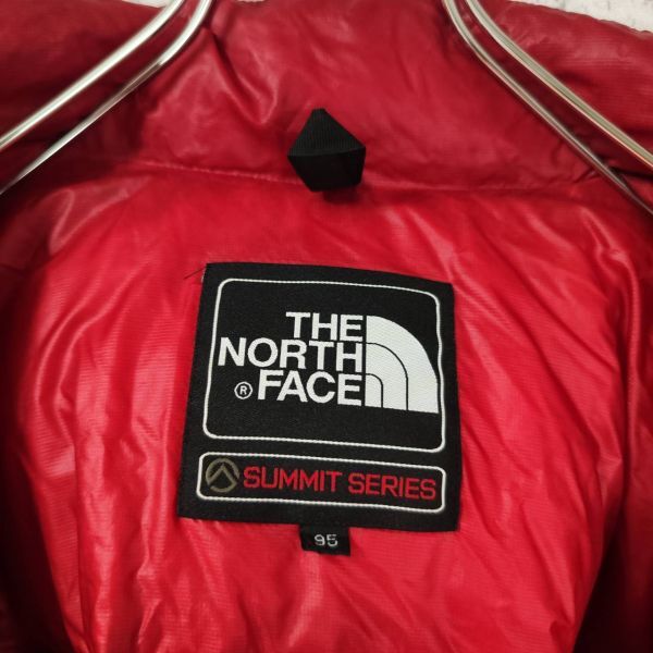 ノースフェイス THE NORTH FACE ダウンジャケット レッド 赤 M SUMMIT SERIES アウトドア アウター メンズの画像3