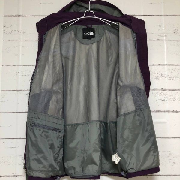 ノースフェイス THE NORTH FACE ナイロンジャケット XL パーブル 紫 マウンテンパーカー GORETEX アウトドア アウター レディースの画像4