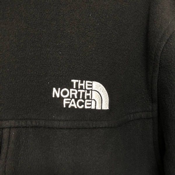 ノースフェイス THE NORTH FACE フリースジャケット M ブラック 黒 アウトドア 刺繍ロゴ メンズの画像2