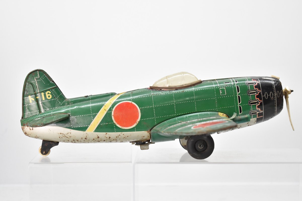 当時物 P.M.A ブリキ ト-16 ゼロ戦 玩具 約34cm [PMA][日本製][零戦][飛行機][戦闘機][昭和レトロ]H_画像3