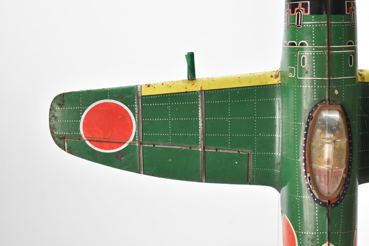 当時物 P.M.A ブリキ ト-16 ゼロ戦 玩具 約34cm [PMA][日本製][零戦][飛行機][戦闘機][昭和レトロ]H_画像9