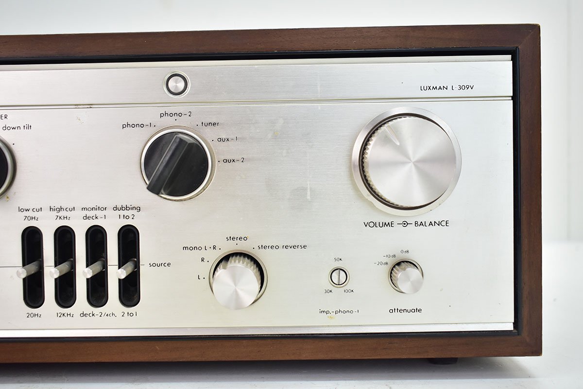 LUXMAN L-309V プリメインアンプ[ラックスマン][STEREO INTEGRATED AMPLIFIER][オーディオ][音響機器][k1]65Mの画像8