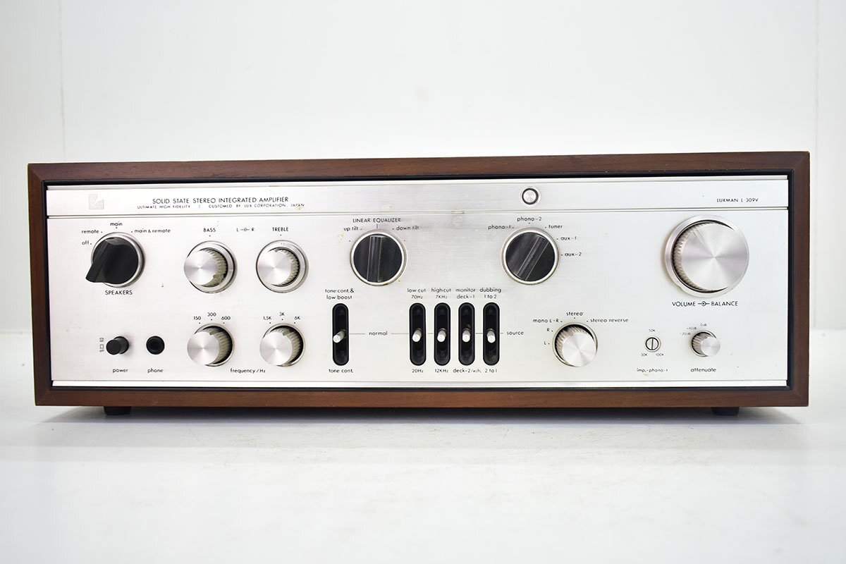 LUXMAN L-309V プリメインアンプ[ラックスマン][STEREO INTEGRATED AMPLIFIER][オーディオ][音響機器][k1]65Mの画像2