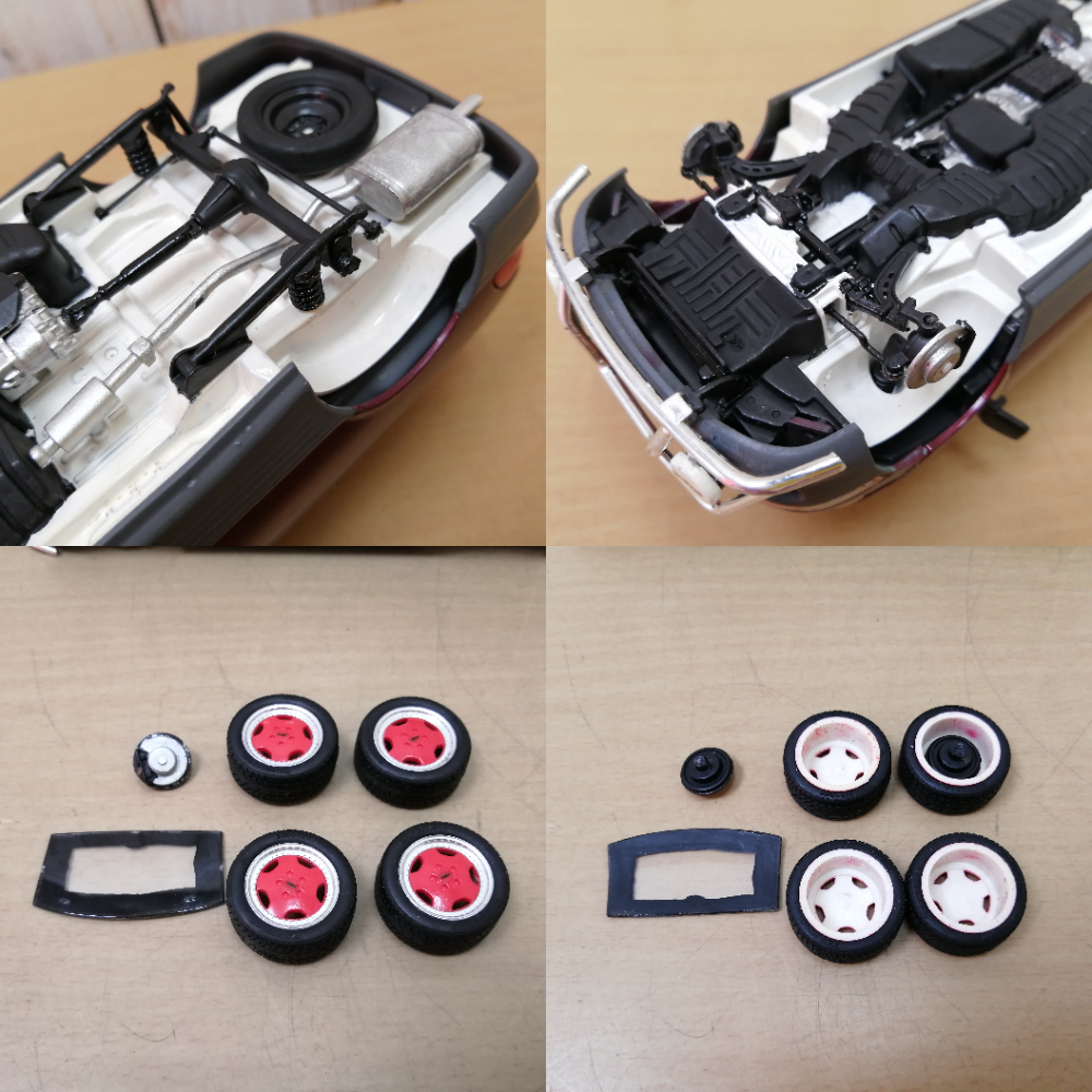 ○24032102 プラモデル 完成品 難有 トヨタ エスティマ エミーナG 4WD TOYOTA ESTIMA EMINA G 4WD 全長約20.5cmの画像5